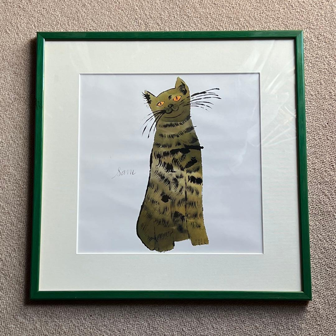 アンディ・ウォーホル cat 額付き