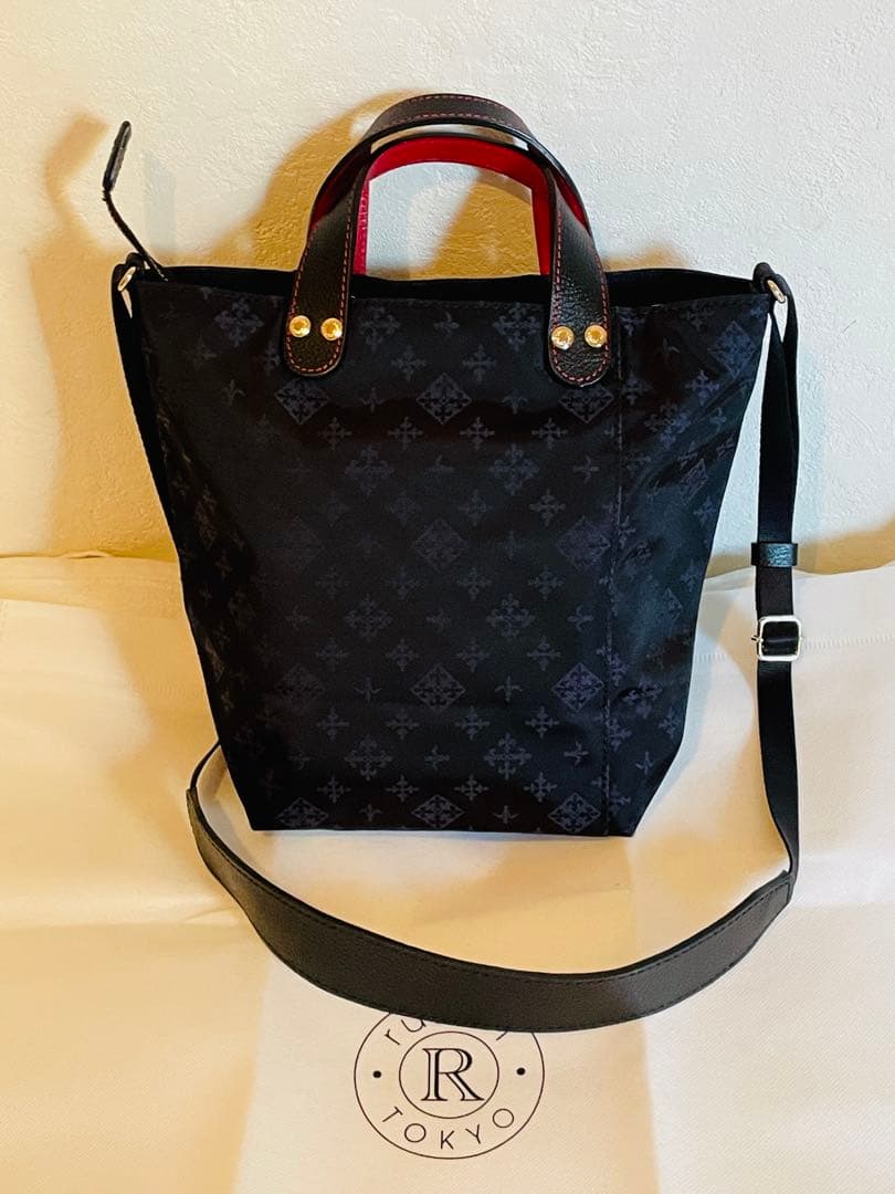 russetJALオリジナル 2way ダブルフェイスショルダーバッグ　美品