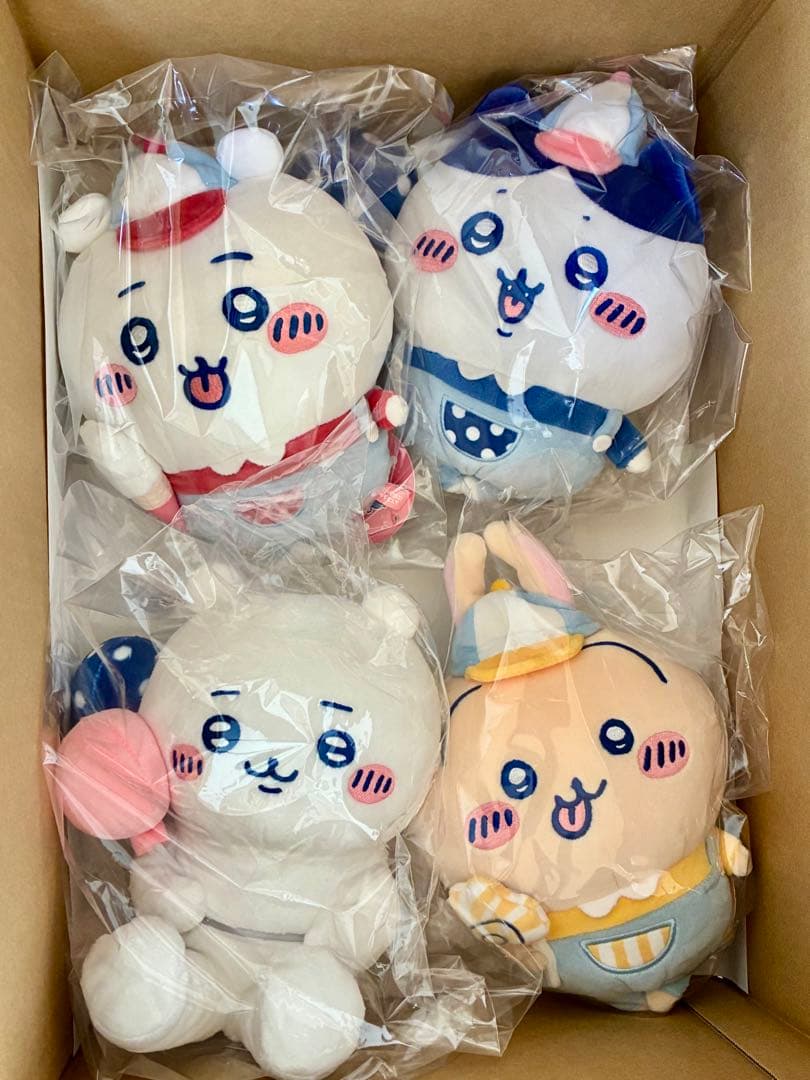 ちいかわ ワクワクゆうえんち ぬいぐるみS ちいかわ うさぎ ハチワレ 着ぐるみ