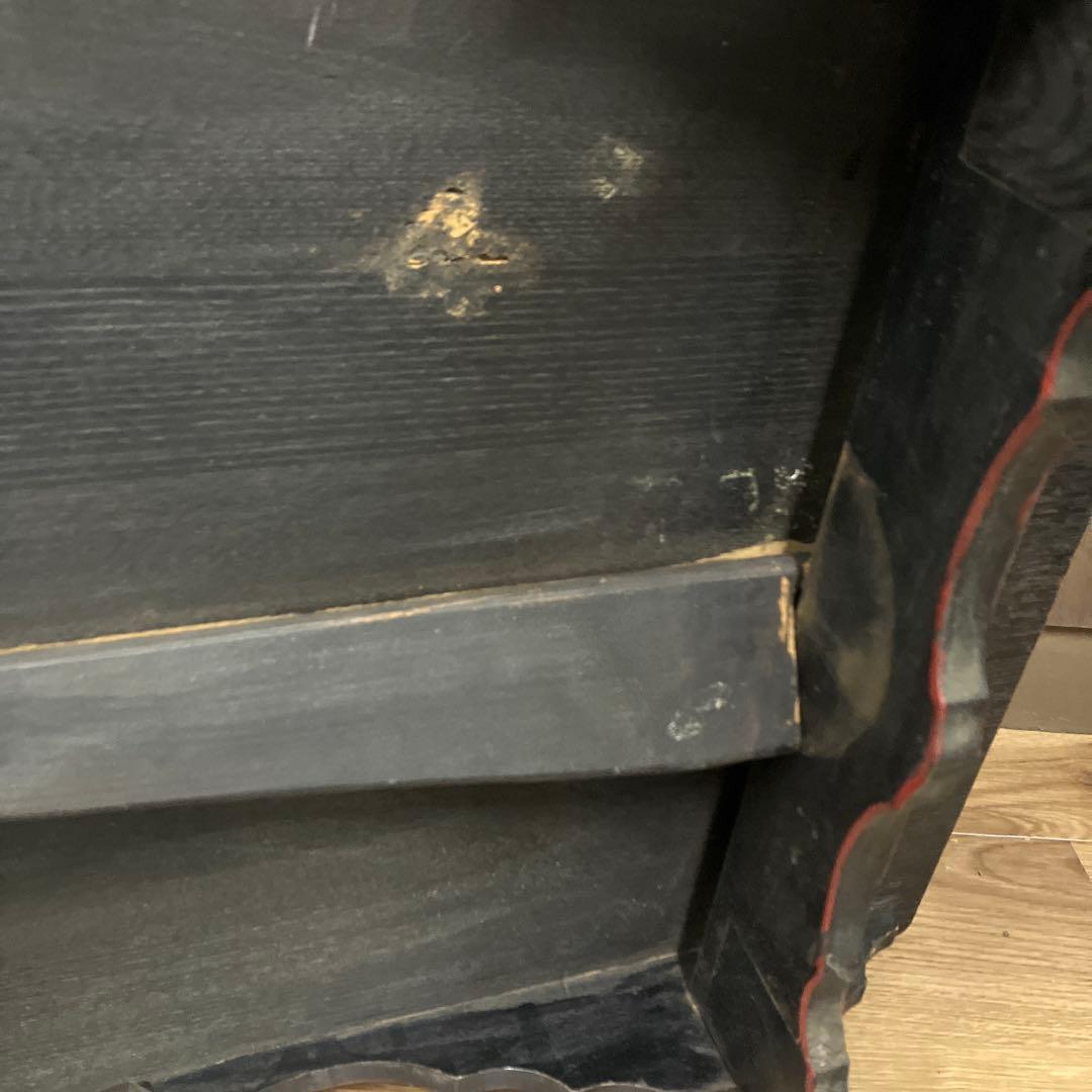 B-2 アンティーク 文机 折りたたみ 座卓 木製 経年変化 ローテーブル 家具