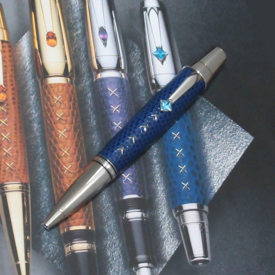 モンブラン ボールペン ボエム シャークスキン ブルー