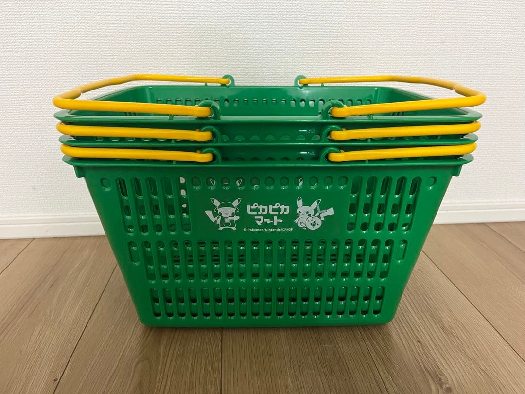 【3個セット】ポケモンセンター ピカピカマート バスケット かご