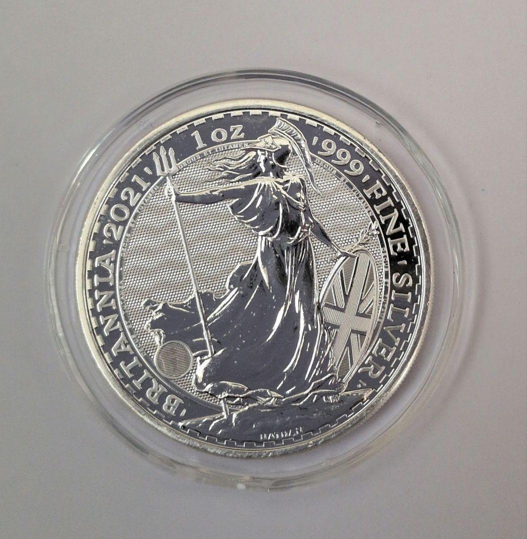 2021年　イギリス・ブリタニア銀貨1オンス