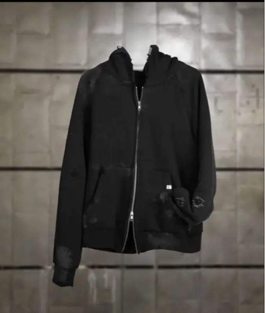 ktwo.studios ダメージ加工　ktwoジップパーカー