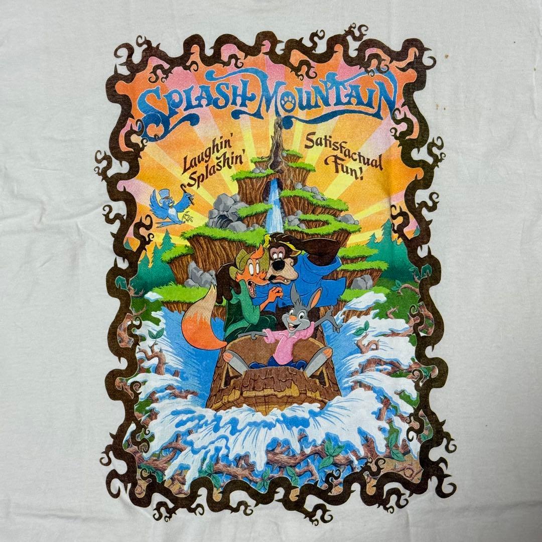 ディズニー スプラッシュマウンテン Tシャツ ポスターデザイン 90s