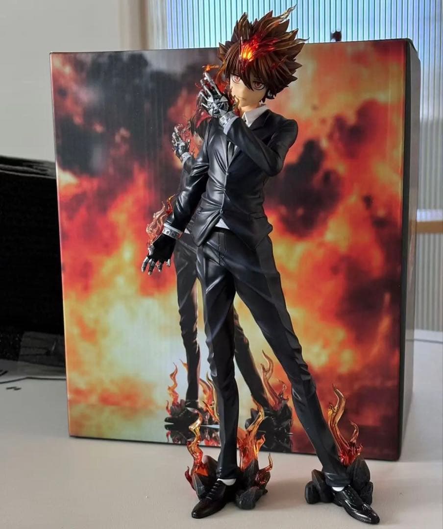 家庭教師ヒットマンREBORN! 沢田綱吉 ⑩ ガレージキット ガレキ スタチュ