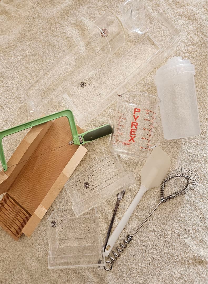 カフェドサボン手作り石鹸用型&その他道具セット