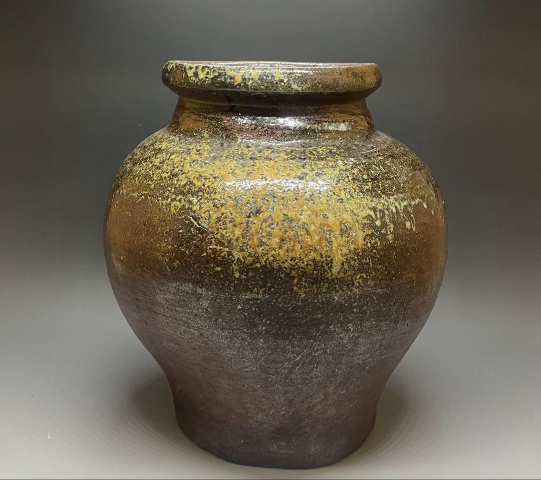 常滑焼　古常滑　灰釉　大壺　h73
