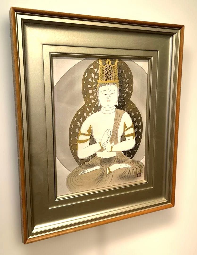 正規品）小倉遊亀『夏草』木版画絵画アダチ版画（検索）平山郁夫千住博東山魁夷