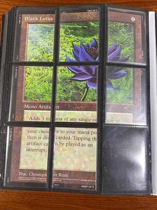 Black Lotus 9分割カード 8/9 ブラックロータス
