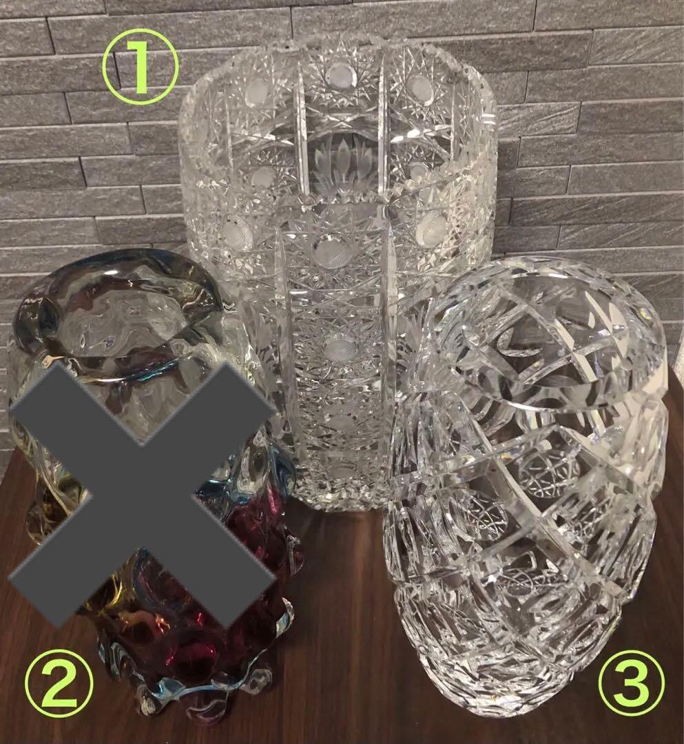 アンティーク レトロ ガラス花瓶 2点⭐︎美品⭐︎