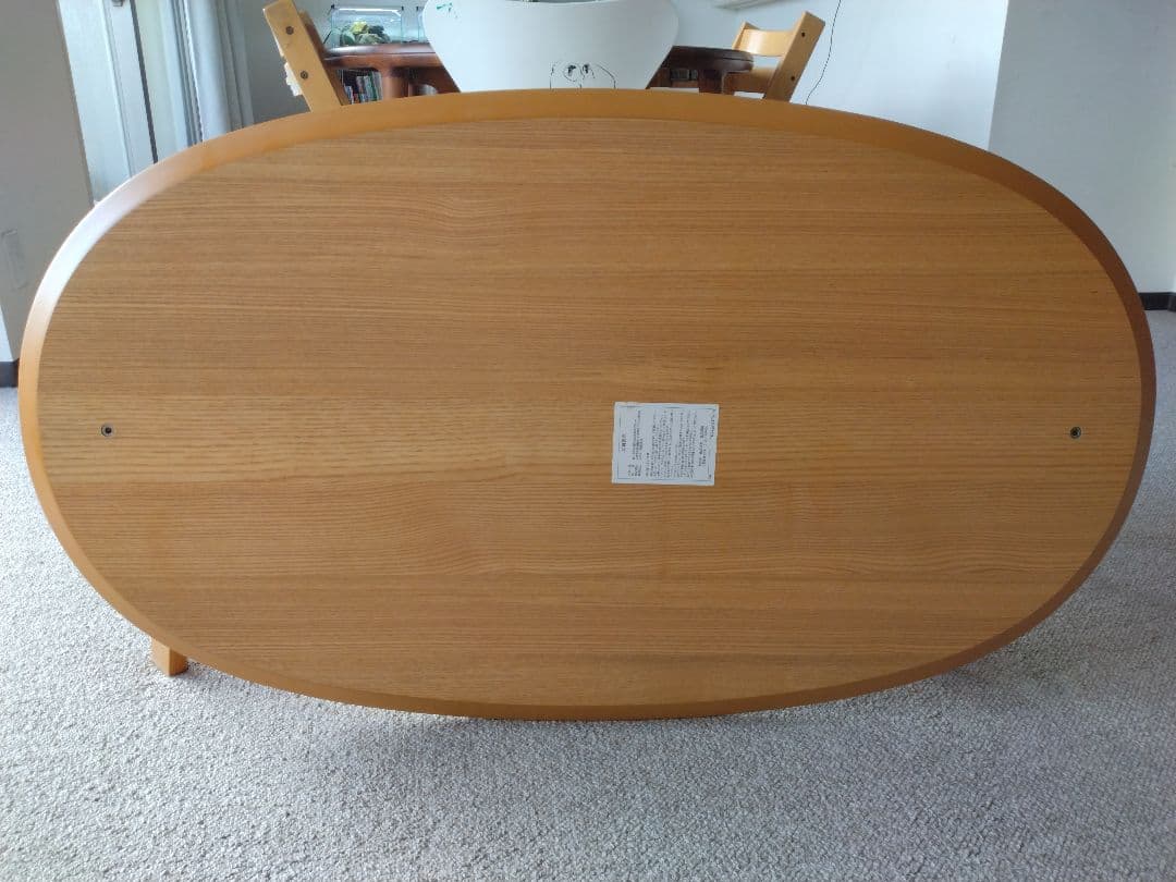 【美品】MUJI無印良品 タモ材こたつ110cm布団セット/ローテーブル机/座卓