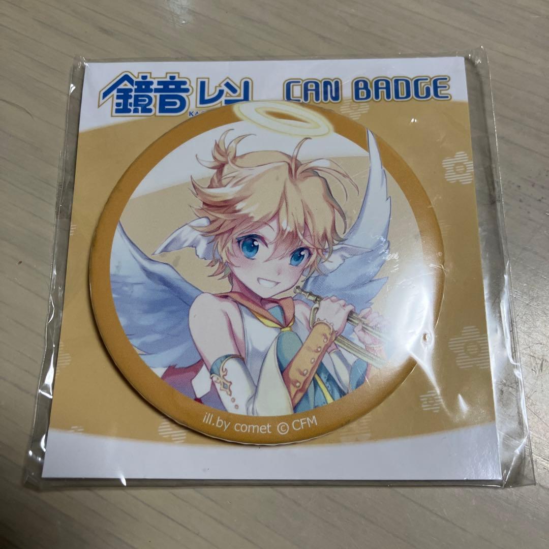 鏡音レン 天使 缶バッジ comet ムービック　バッジ