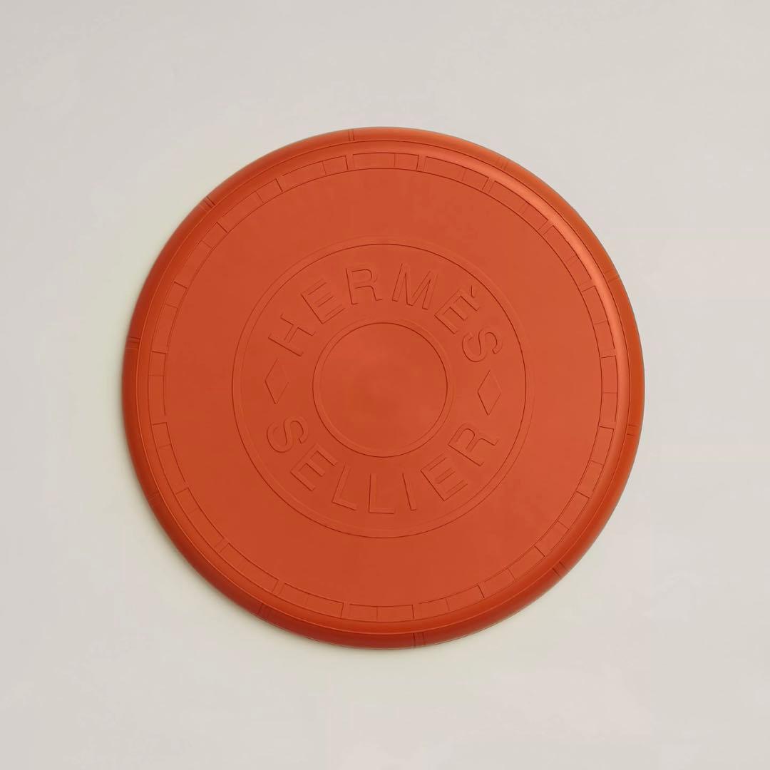 【未使用】 エルメス フリスビー Wouf セリエ オレンジ