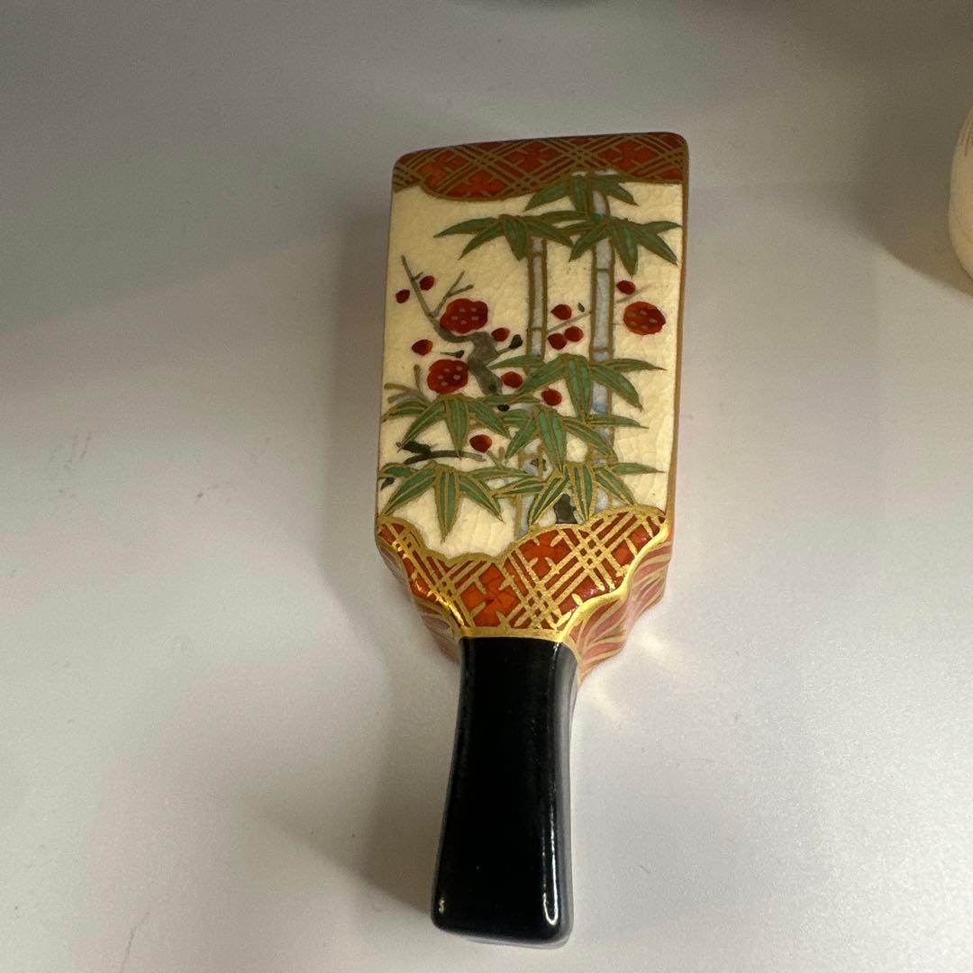 茂右衛門 前田宝泉 古董　古美术 人間国宝 十三代柿右衛門・濁手 香合 龍紋