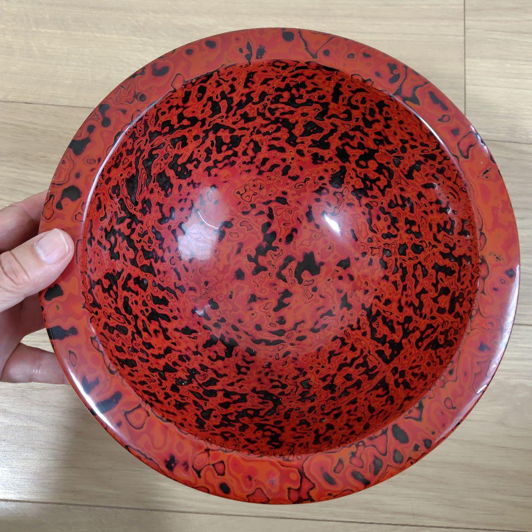 会津塗り 乾漆鉢 何重にも塗られた漆塗り