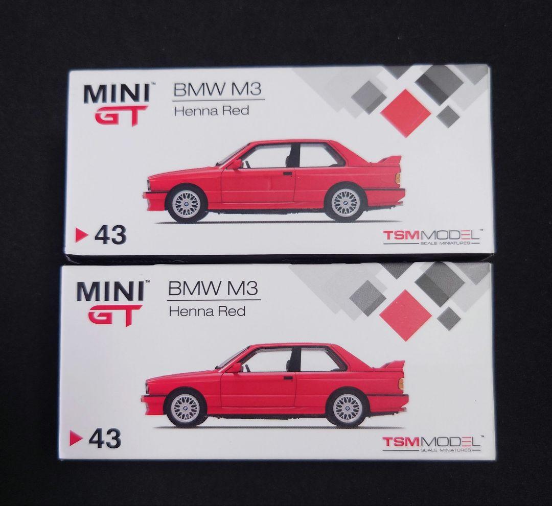 MINI GT BMW M3 E30 Henna Red 2台セット