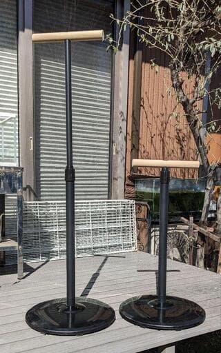 セール バードスタンド 止まり木 高さ調整付き インコ オウム ヨウム ペット