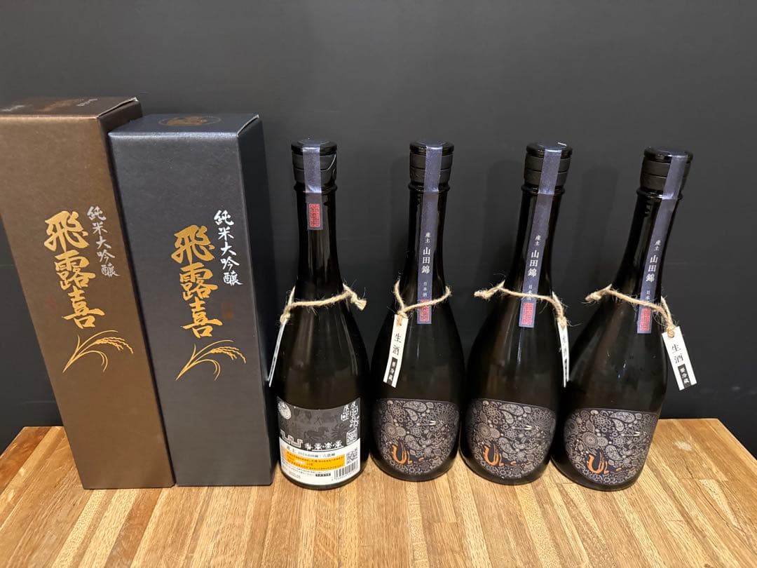 飛露喜 純米大吟醸 2本セット 化粧箱付き 産土　二農3本　6農1全て720ml