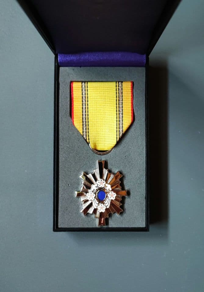 3級 防衛功労章 5号 綬付