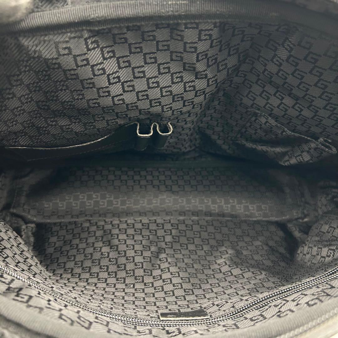 グッチ GUCCI ビジネスバッグ 2way ブラック レザー 大容量 A4収納