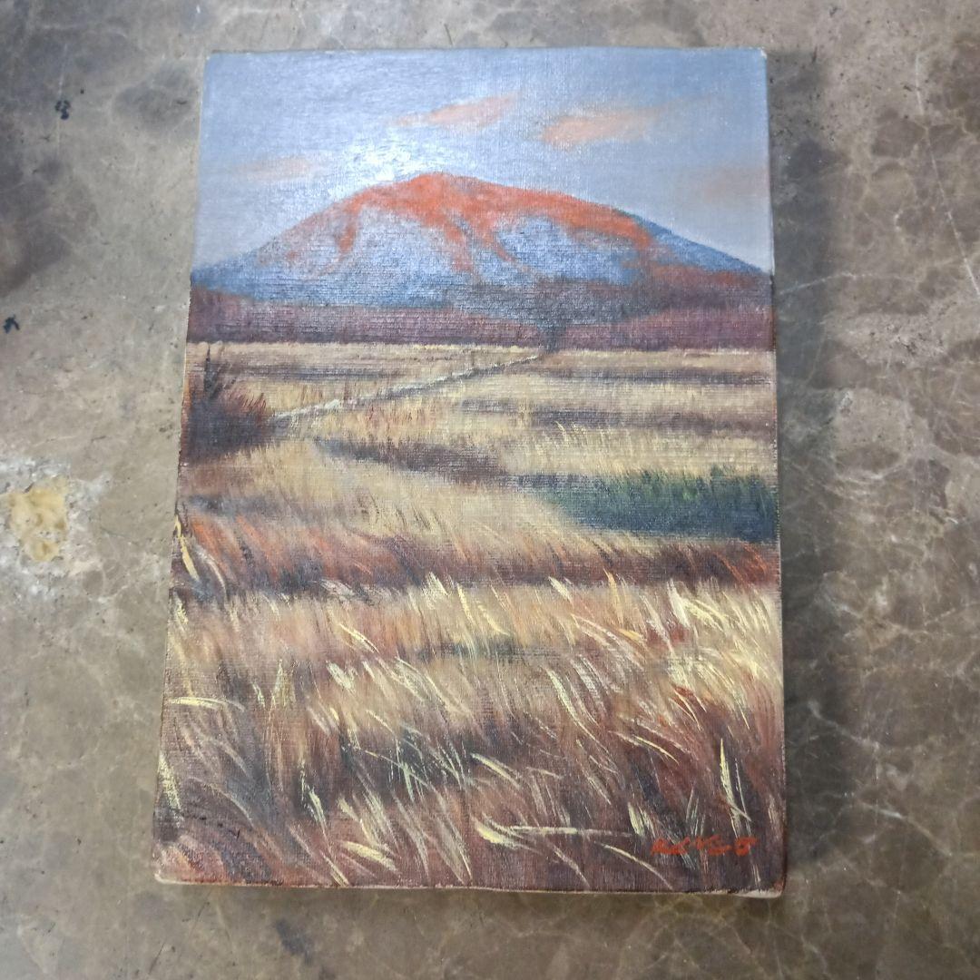 4144)高橋甲子男　油絵　サイズSM　「’８4」