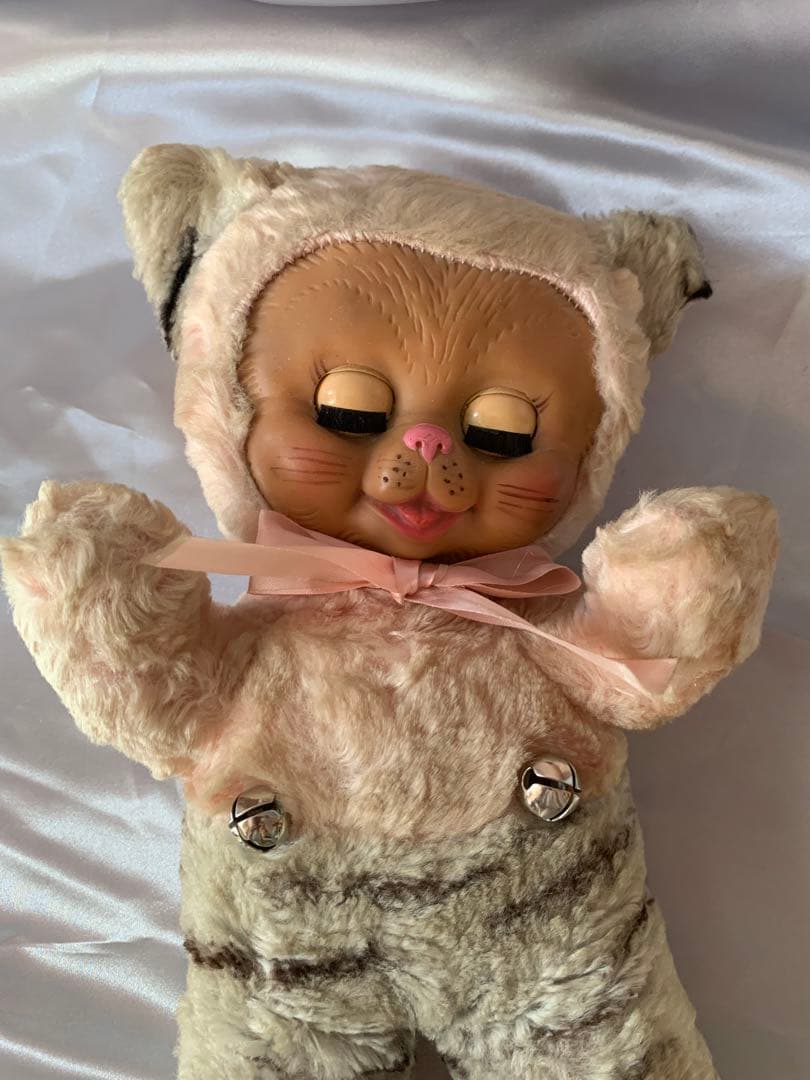 ビンテージドール　ラバーフェイス　ガンド　キティ　スリープアイ　ラバードール　猫