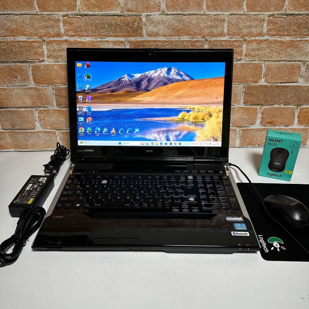 NECノート PC Core i7 SSD 256GB Win11 オフィス付