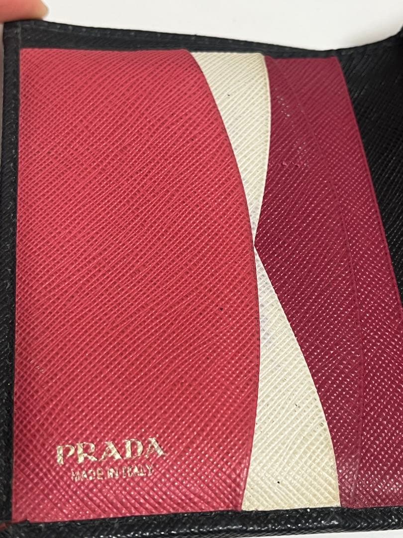 PRADA サフィアーノ　マルチカラー　二つ折り財布