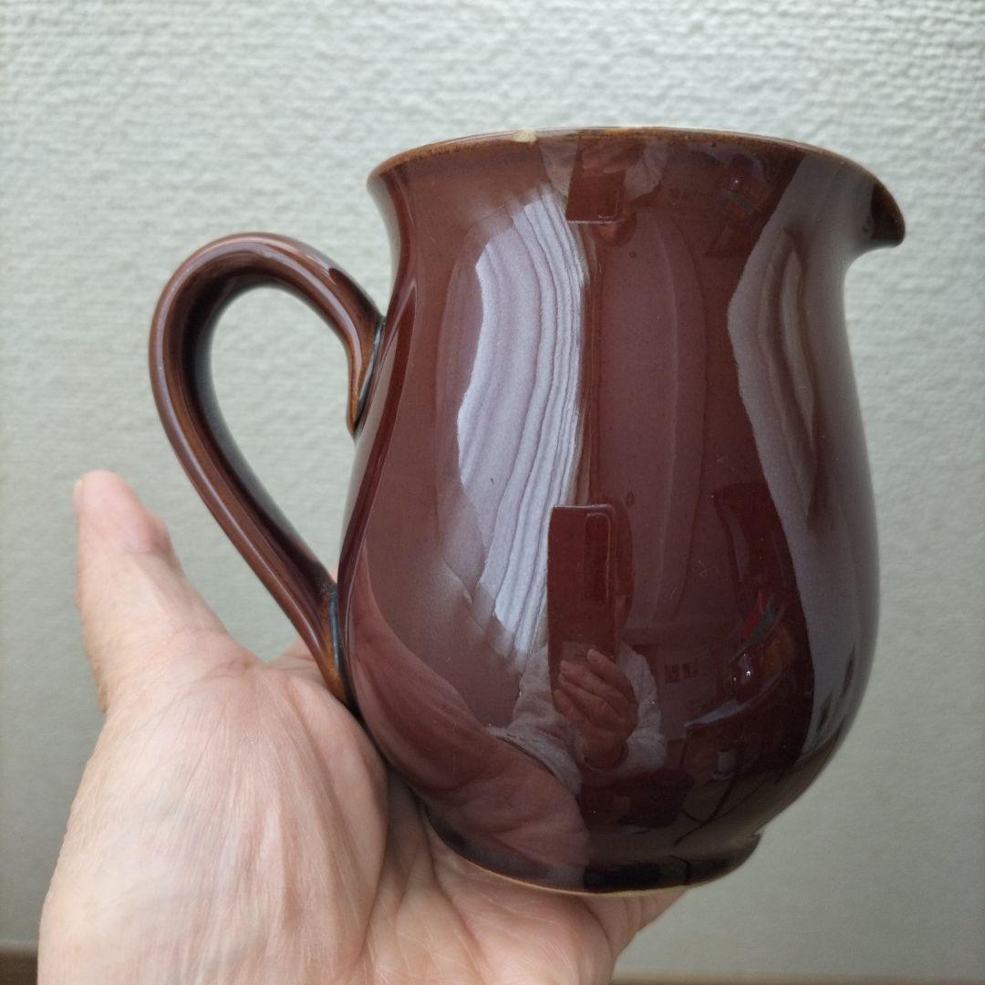 イギリス　ビンテージ　denby コーヒーポット　＆　クリーマー