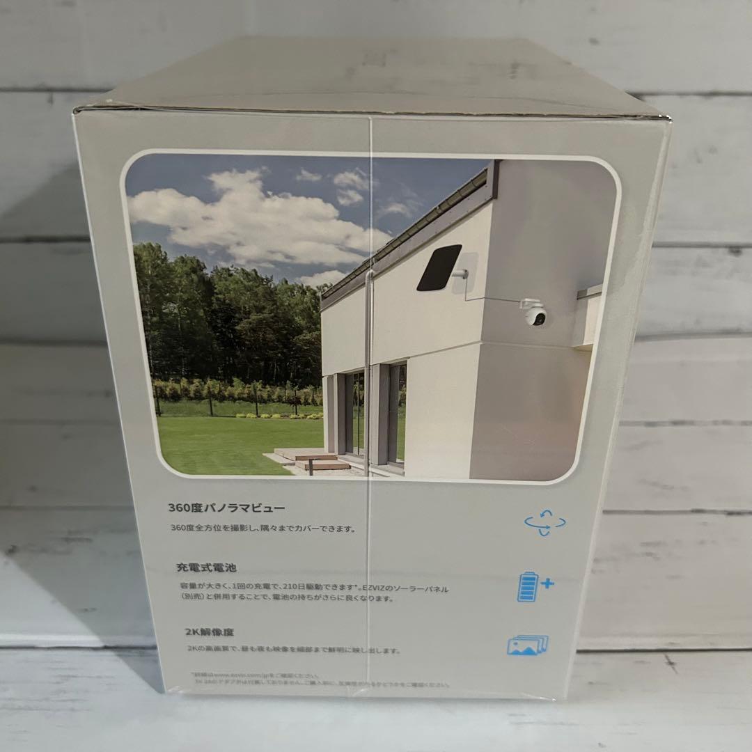 新品✨️EZVIZ 屋外防犯 カメラソーラーワイヤレス 無線WiFi 工事不要