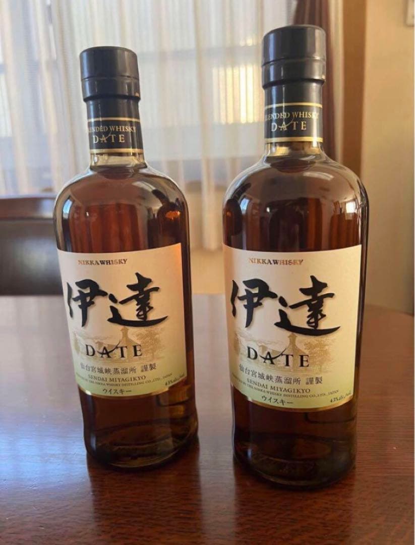 ニッカ 伊達 ウイスキー ２本 700ml 未開封 宮城峡蒸溜所 限定