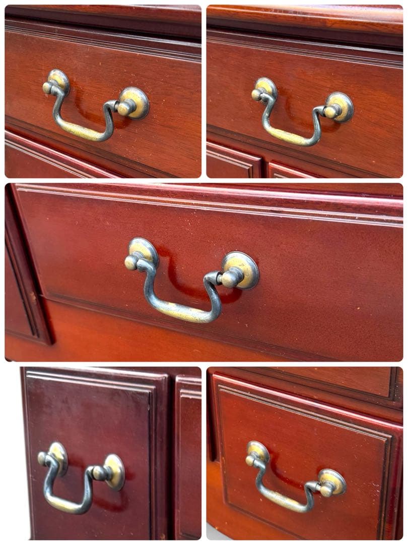 IDC大塚家具 コンソール テーブル 猫脚 アンティーク マホガニー 英国 鏡台