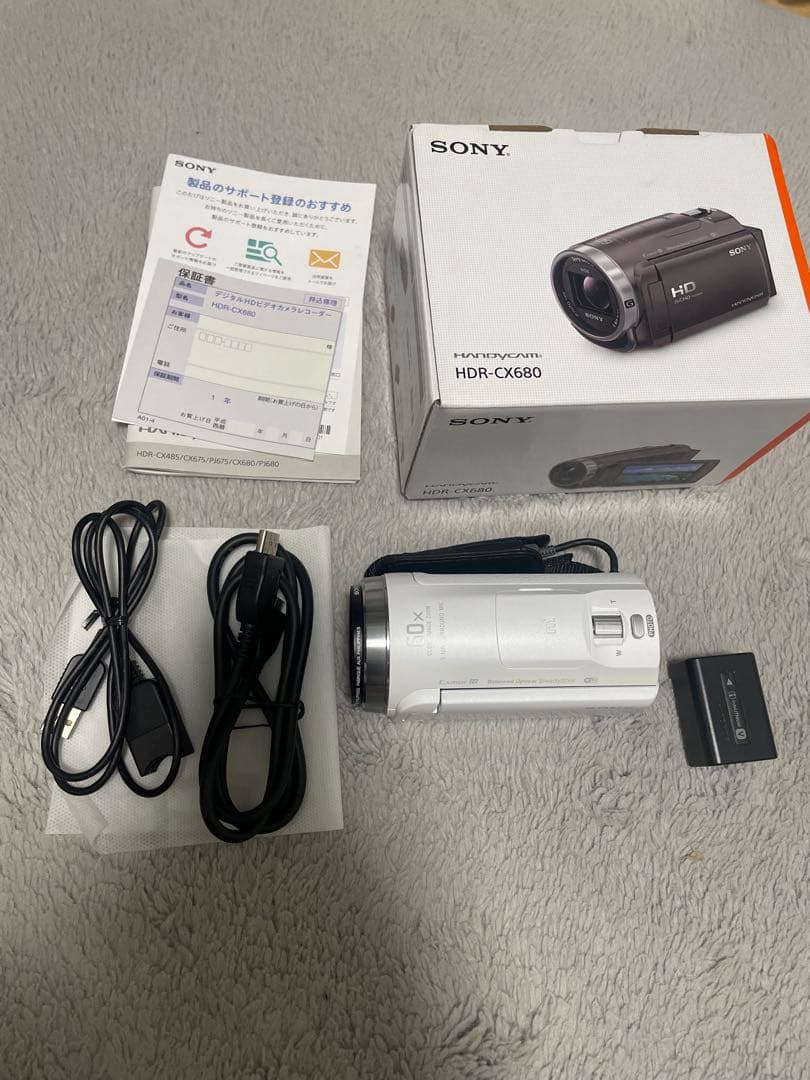 SONY HDR-CX680 レンズフィルター　バッテリー