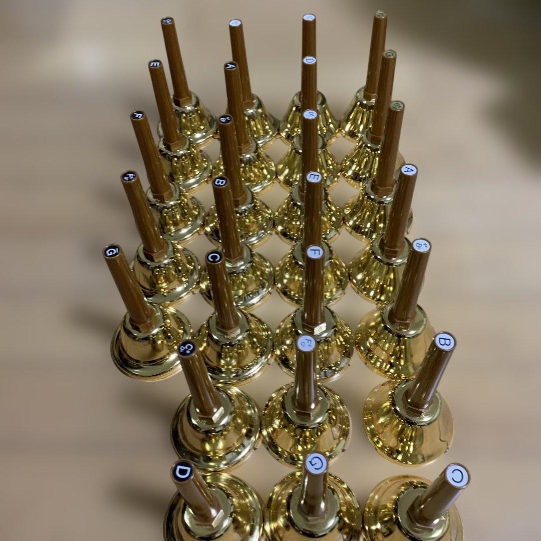 金色ハンドベルセット 27個