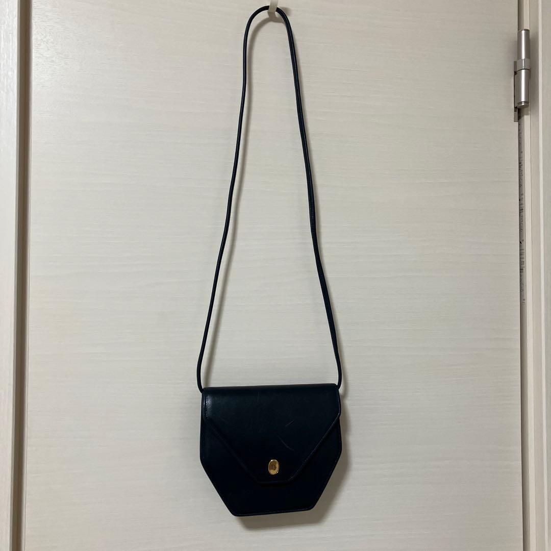 クリスチャンディオール ショルダーバッグ ネイビー ヴィンテージ レトロ