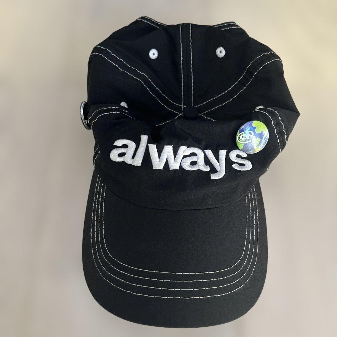 always 黒 キャップ