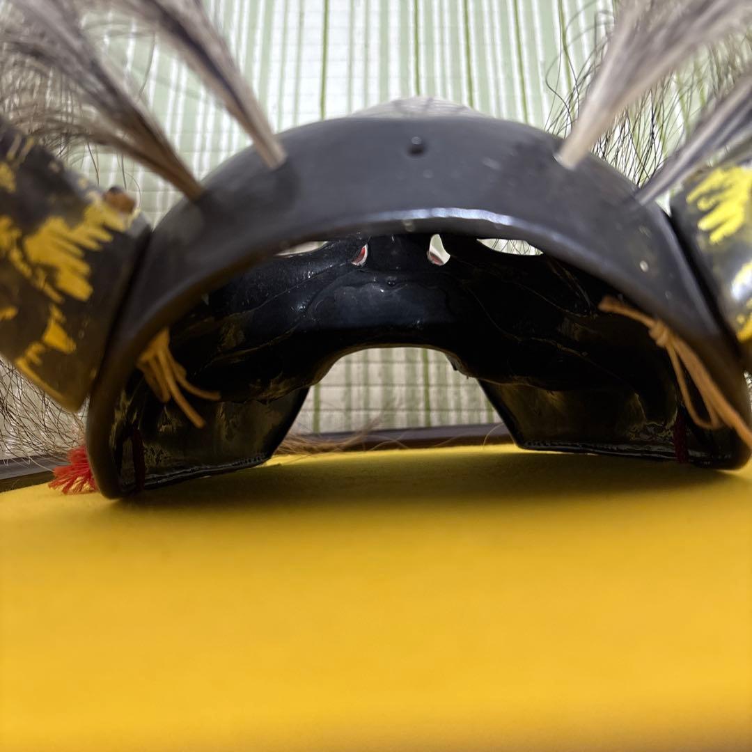 石見神楽面　般若　鬼　男　お面　能面　壁掛け　角　置物　レトロ　工芸品