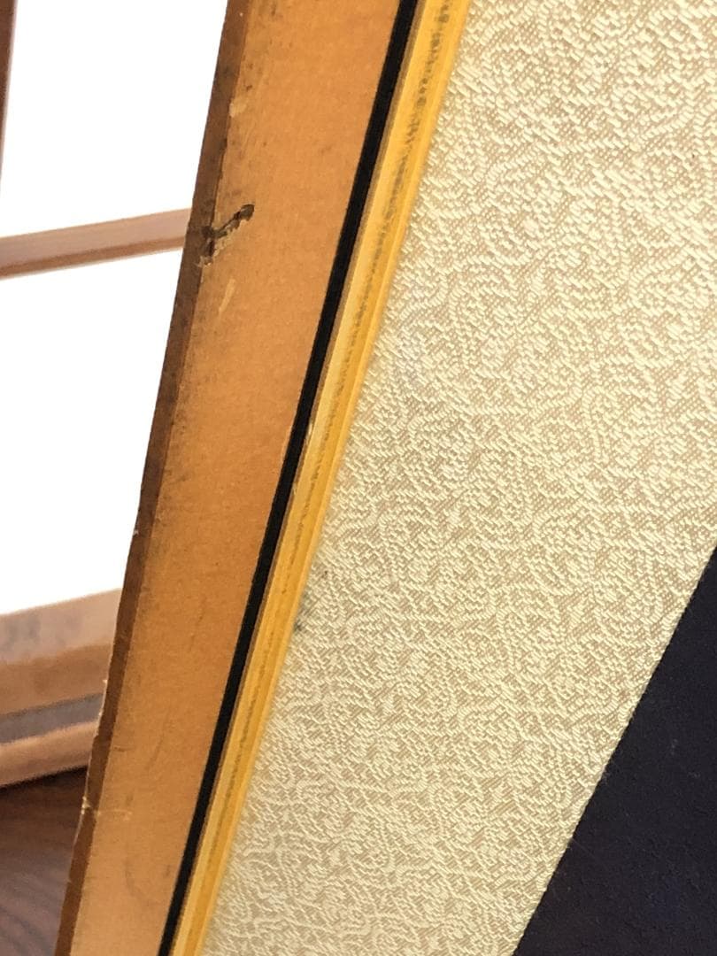 【 月光菩薩・観音図 】　肉筆　大型仏画額　109×92ｃｍ　日本画