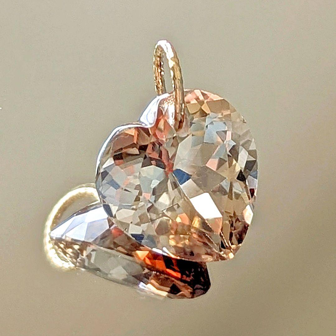 ♢N♢K18 バイカラーシャンパントパーズ 5.87ct チャーム
