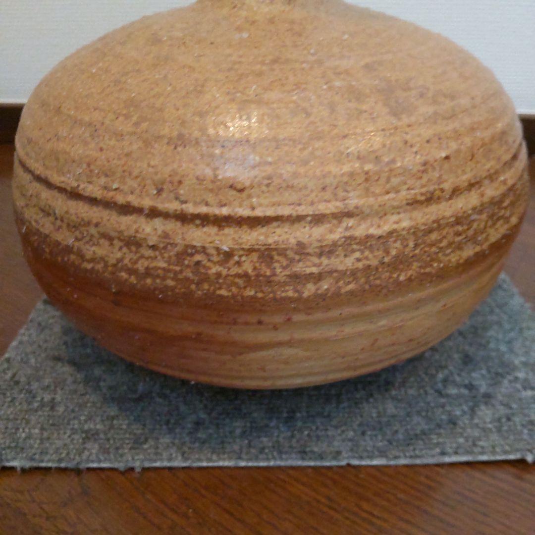 尻張り花入れ　備前焼　33