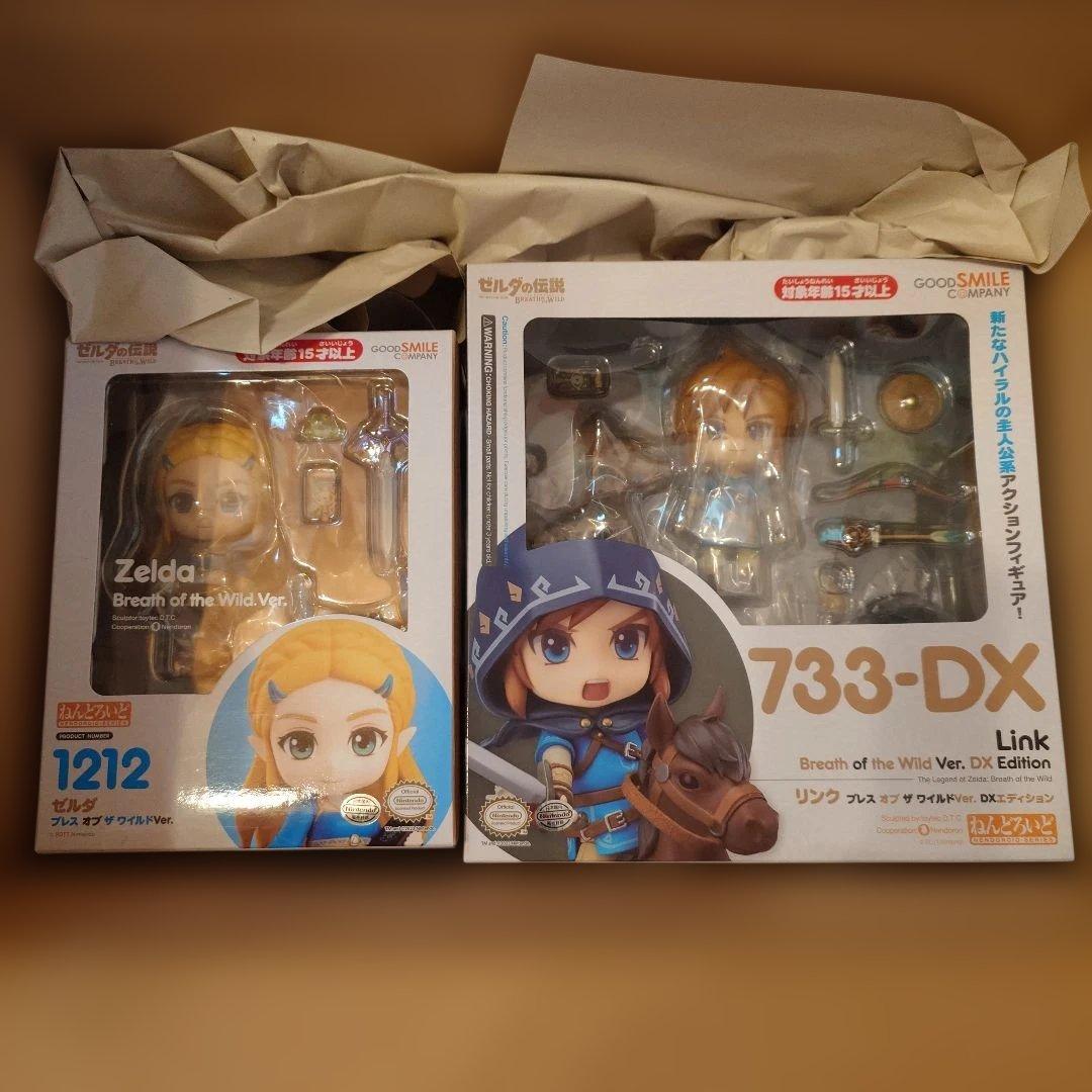 ねんどろいど　ゼルダの伝説　ブレス オブ ザ ワイルド　リンク　ゼルダ　セット