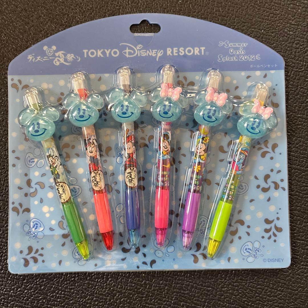 【新品、未使用】東京ディズニーリゾート ボールペン 6本セット