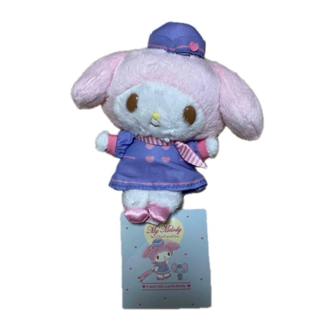コスメロシリーズ キャビンアテンダント マイメロディ マスコット ぬいぐるみ