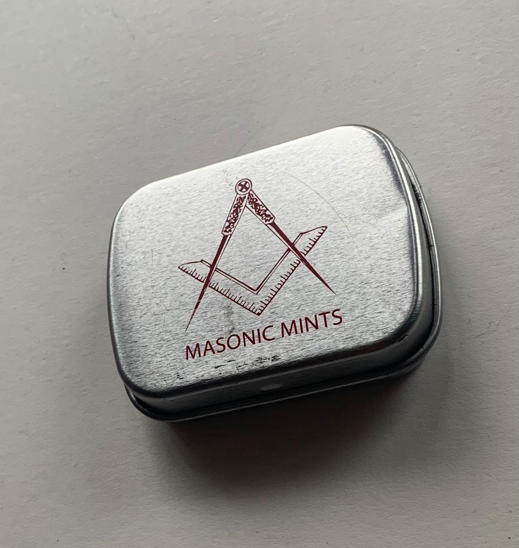 イギリス 英国 購入 フリー メーソン Masonic mints ミニ缶 缶