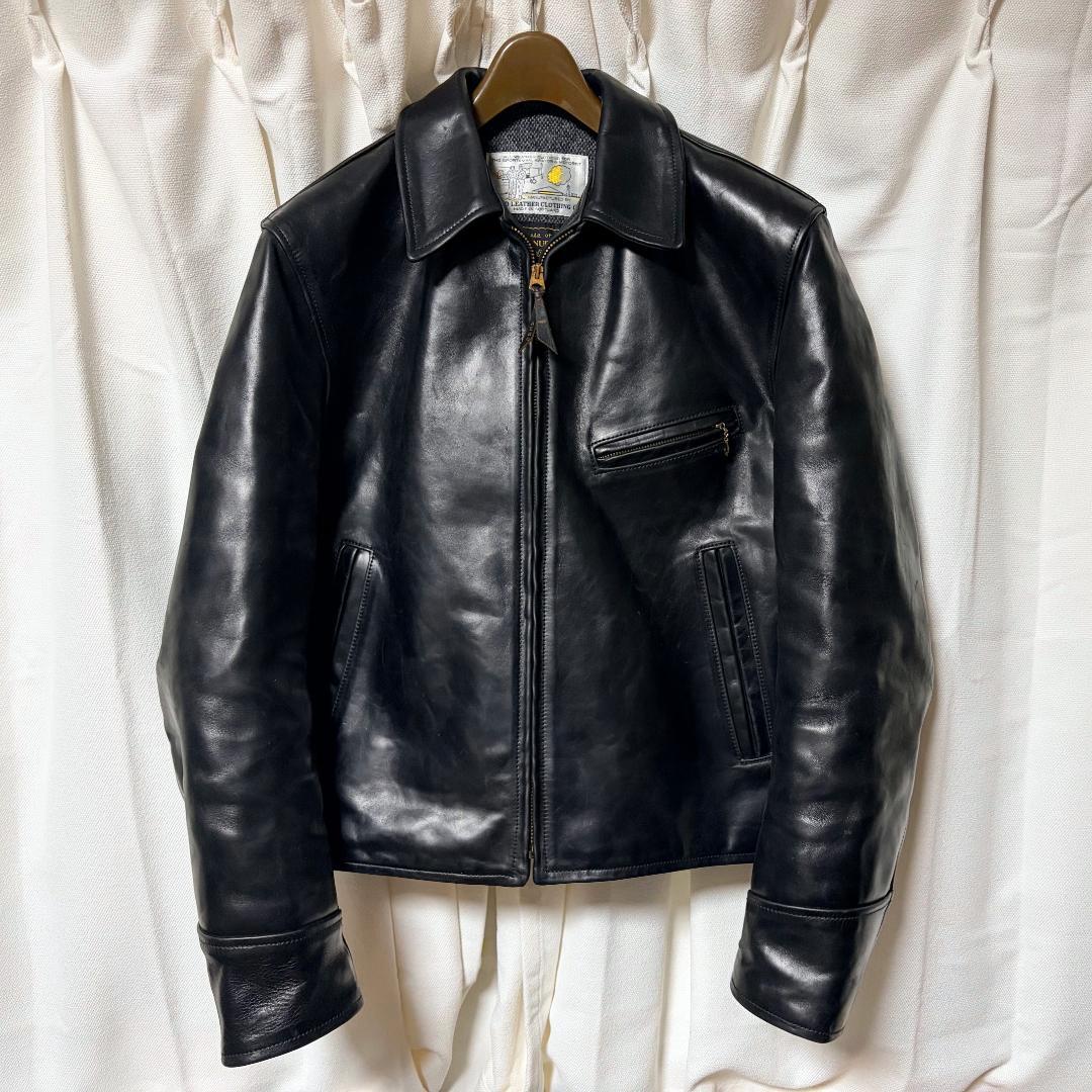 【美品／J.Lサイン入】エアロレザー ハーフベルト 38 自立 ホースハイド