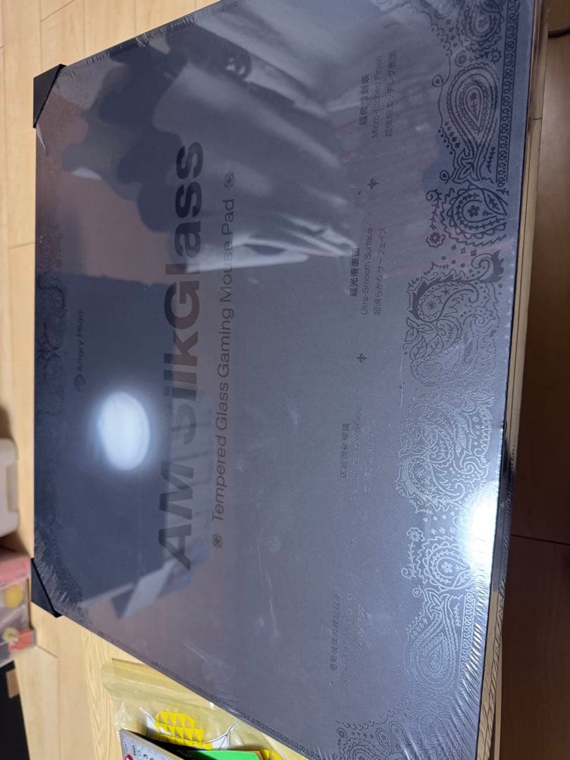 アングリーミャオ 強化ガラスマウスパッド シルキー加工