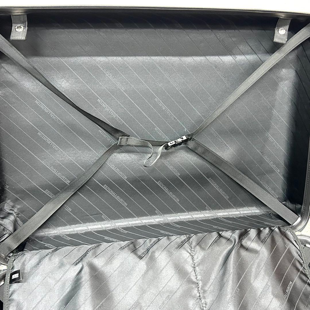 ゼロハリバートン 4輪 キャリーケース グレー系 大容量 傷あり