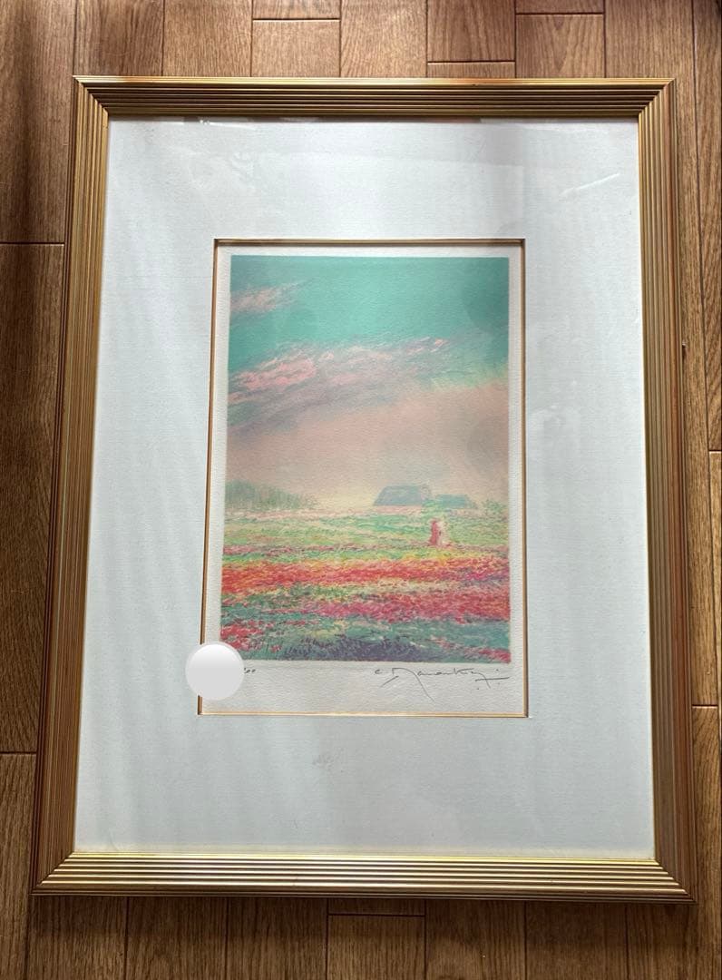 クロード・マヌキアン　反射光　大きなリトグラフ