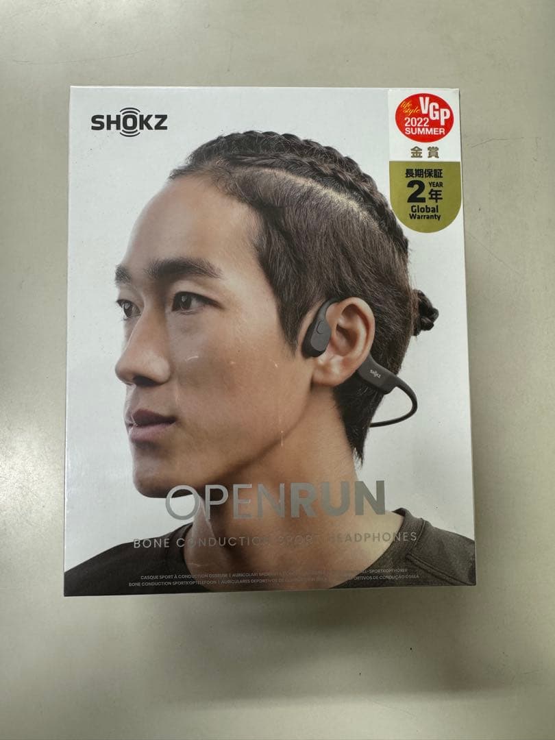 新品・未開封　SHOKZ OPENRUN 骨伝導イヤホン ブラック